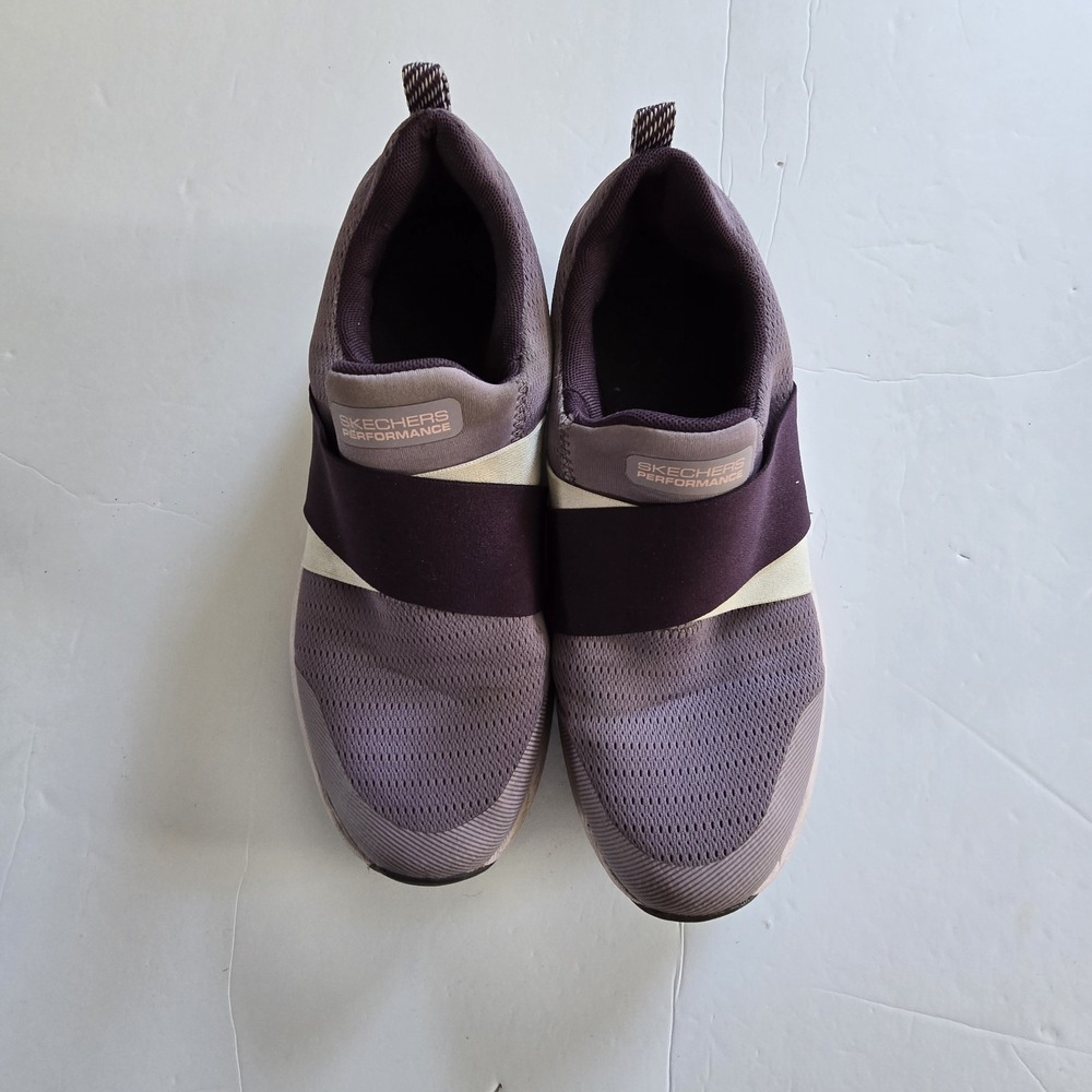 Skechers Goga Mat Air Cooled Ultra Flight‎ Plum Sneakers Womens 9.5 SN 128103 - Picture 4 of 11